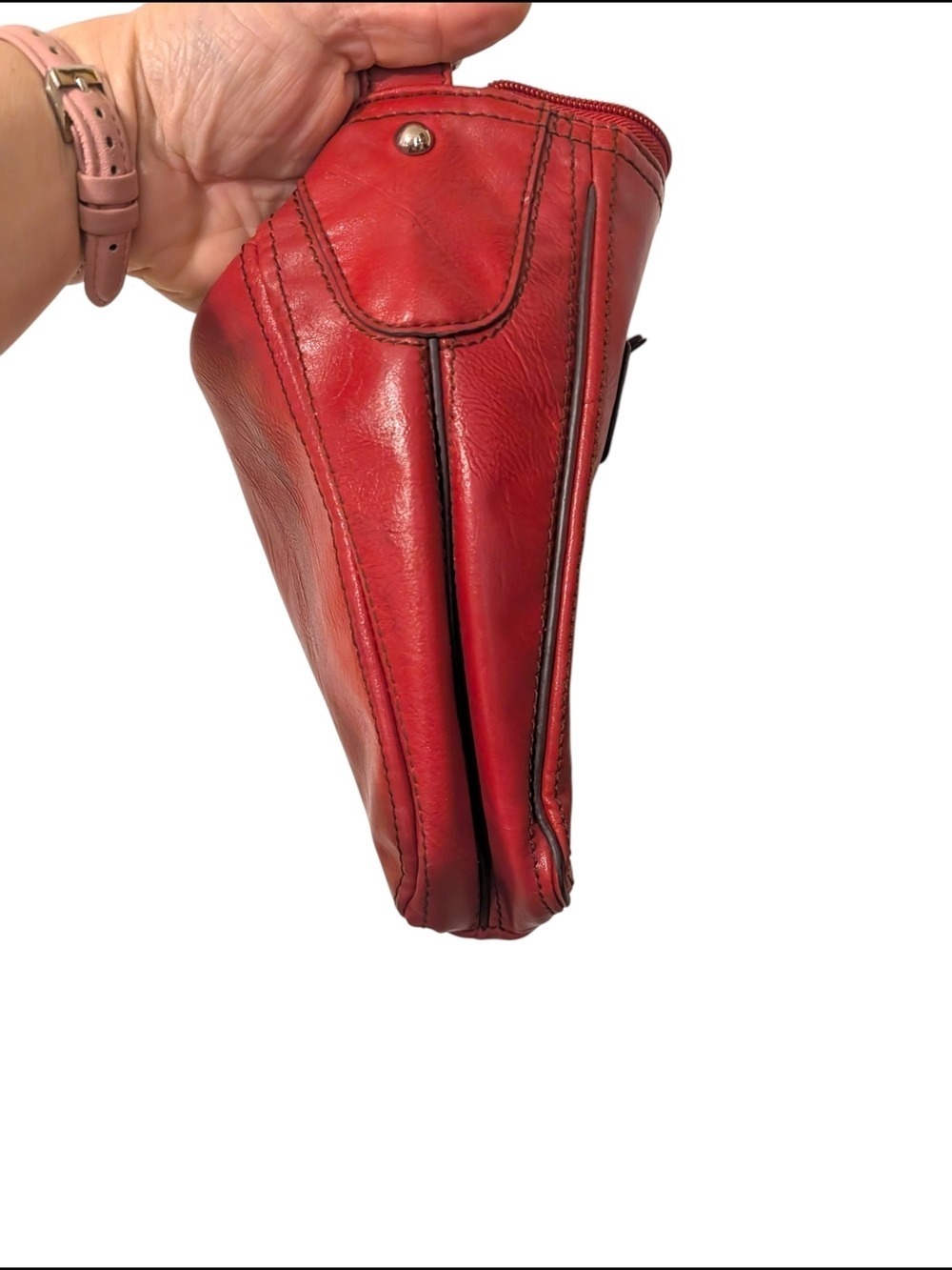 Nine West Red Leather Crossbody Bag - Picture 4 of 11